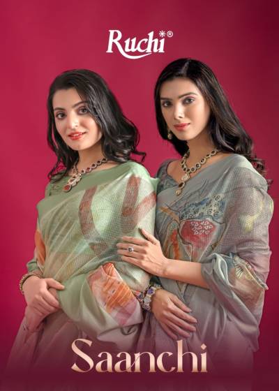 RUCHI SAANCHI 33201 TO 33206 DESIGNER PRINTED SAREE WHOLESALER IN SURAT